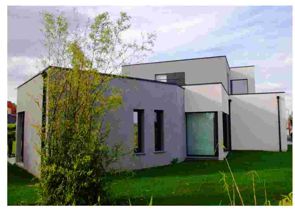 villa contemporaine Demeures du Nord, architecture cubique