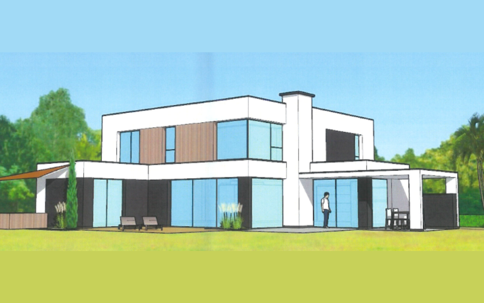 maison contemporaine 2 coté